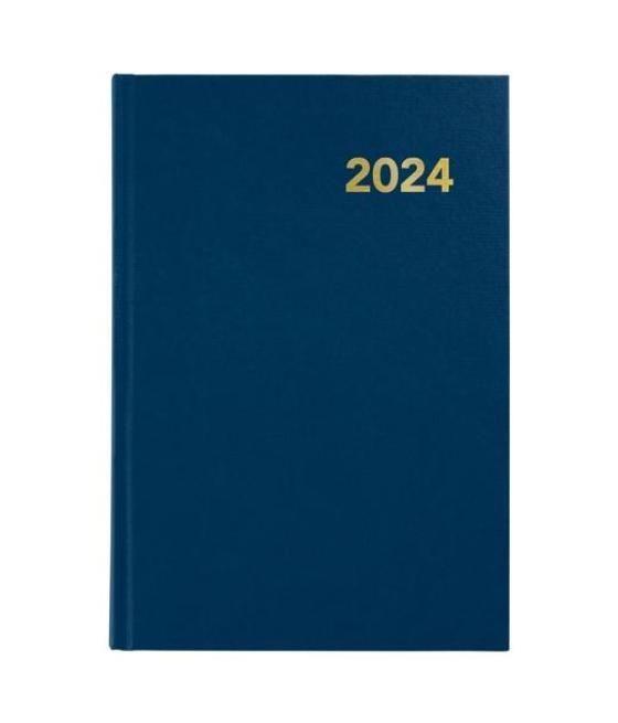 Grafoplas agenda anual bretaña día página 15x21cm 2024 azul