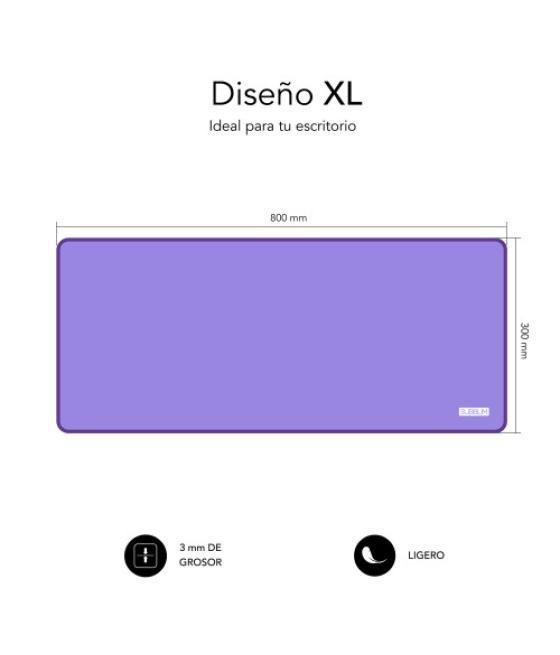 Subblim alfombrilla con ratón harmony pack mousepad xl + wireless mouse purple