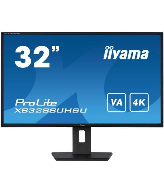 Iiyama prolite xb3288uhsu-b5 pantalla para pc 80 cm (31.5") 3840 x 2160 pixeles 4k ultra hd lcd negro