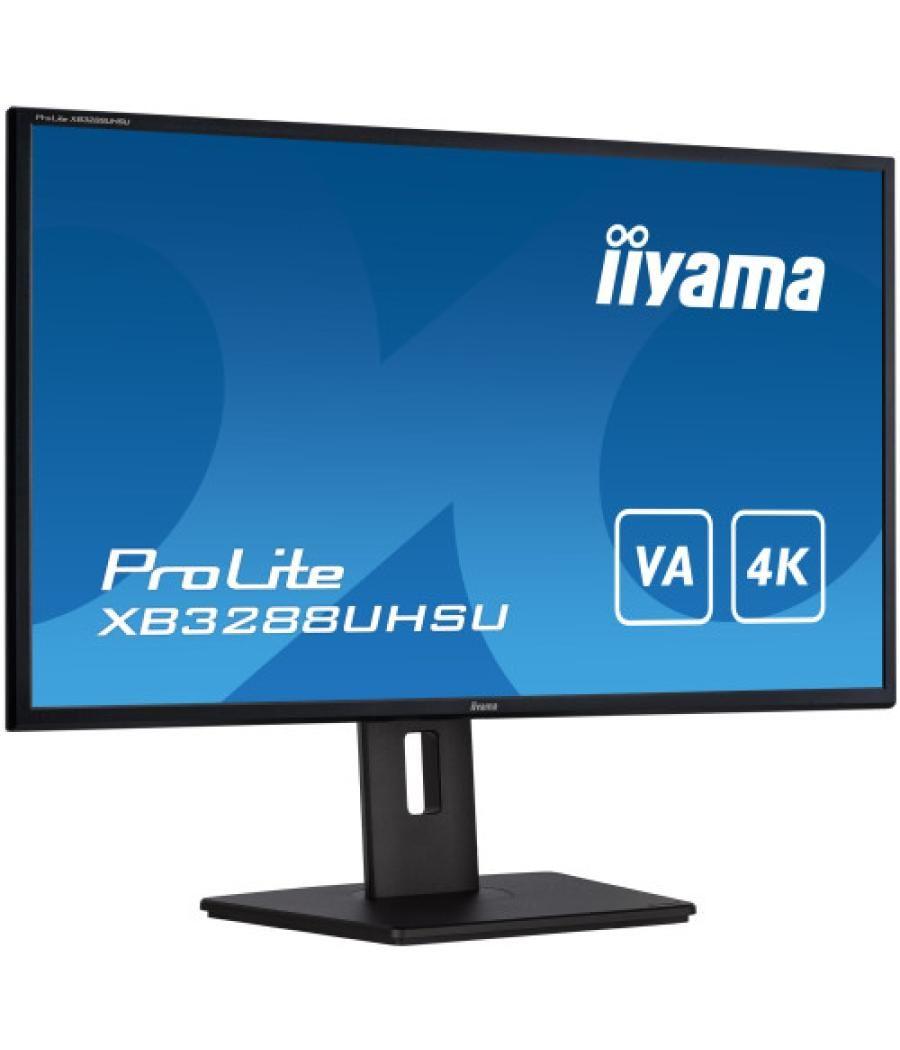 Iiyama prolite xb3288uhsu-b5 pantalla para pc 80 cm (31.5") 3840 x 2160 pixeles 4k ultra hd lcd negro