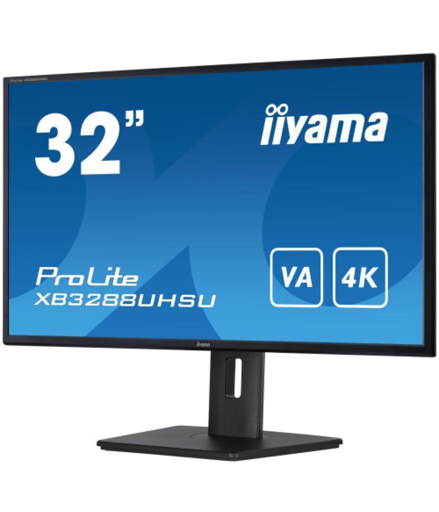 Iiyama prolite xb3288uhsu-b5 pantalla para pc 80 cm (31.5") 3840 x 2160 pixeles 4k ultra hd lcd negro