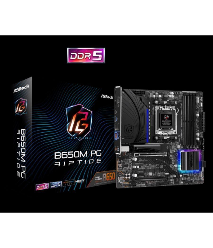 Asrock b650m pg riptide amd b650 zócalo am5 micro atx