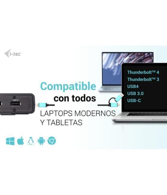 i-tec USB 3.0 / USB-C / Thunderbolt Dual Display Docking Station + Power Delivery 85W