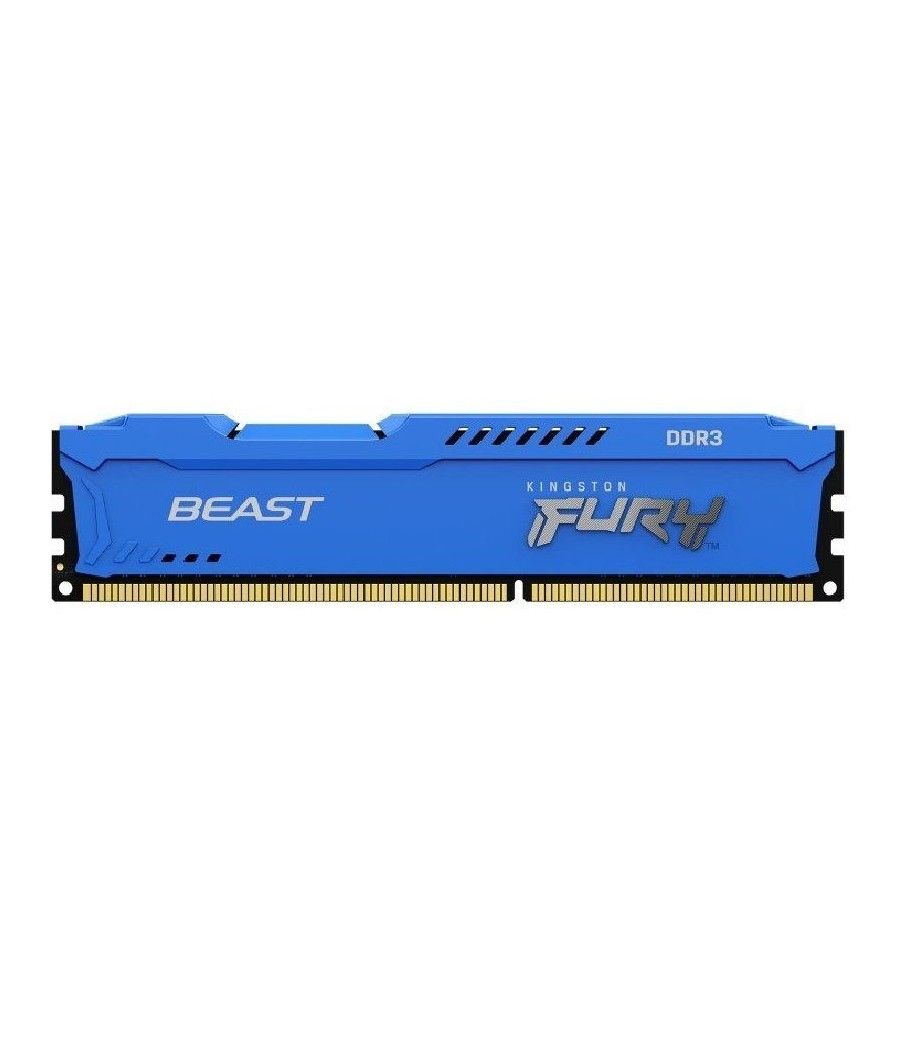 Memoria RAM Kingston FURY Beast 8GB/ DDR3/ 1600MHz/ 1.5V/ CL10/ DIMM - Imagen 1