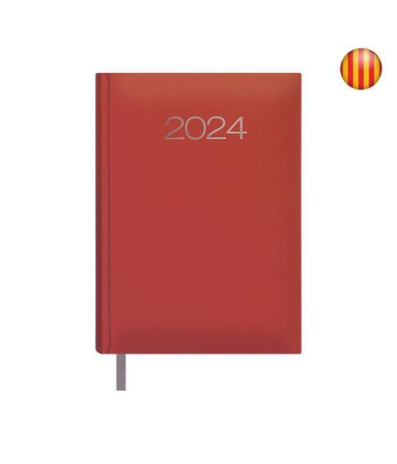 Agenda 2024 lisboa día página 14 x 20 cm color rojo catalan dohe 12692 - 24