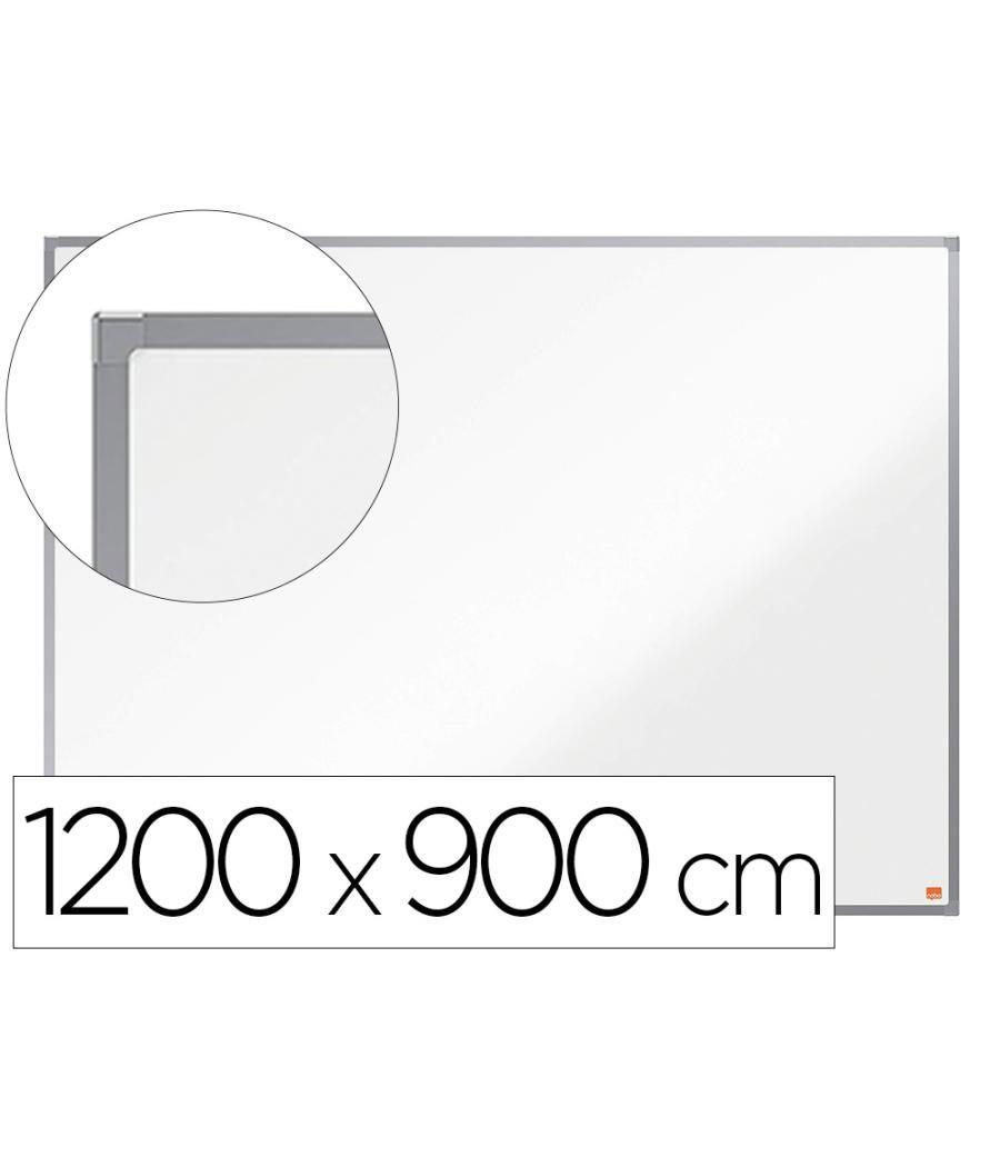 Pizarra blanca nobo essence acero vitrificado magnética 1200x900 mm