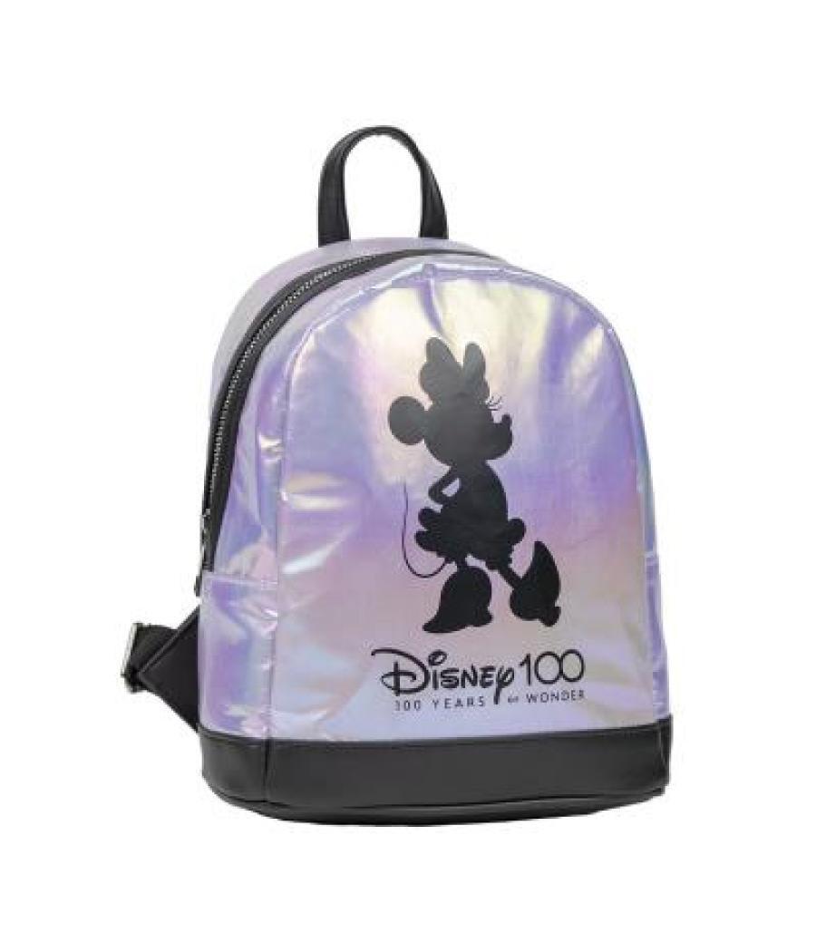 Mochila casual moda iridiscente disney 100