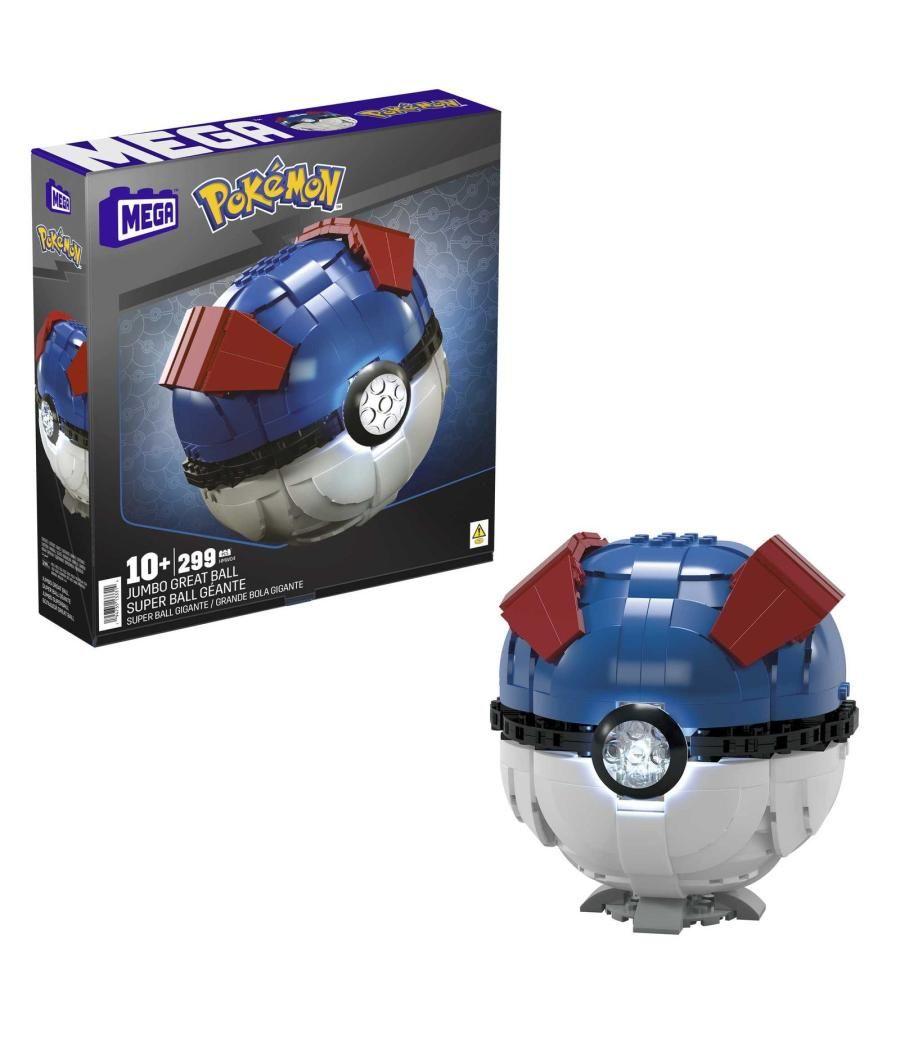 Figura mattel mega construx pokemon jumbo great ball 299 pcs