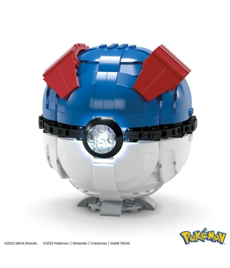 Figura mattel mega construx pokemon jumbo great ball 299 pcs