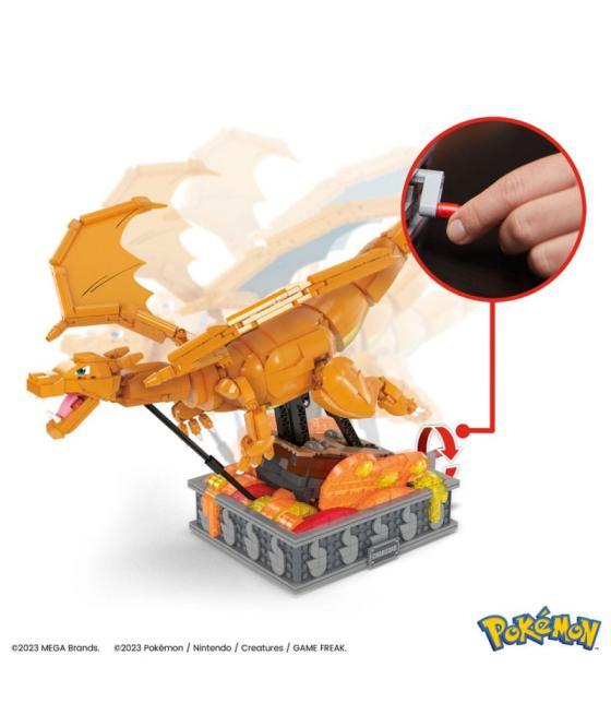 Figura mattel mega construx motion pokemon motion charizard 1664 pcs