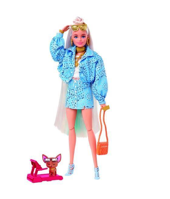 Muñeca barbie extra mattel conjunto estampado bandana