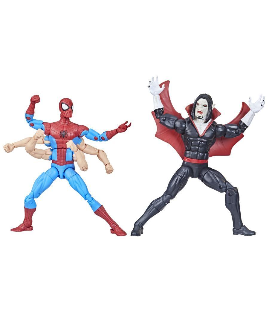 Pack 2 figuras hasbro marvel legends series spider - man & morbus