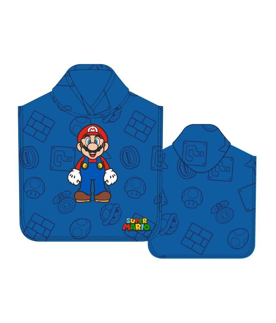 Poncho safta de microfibra super mario 1000x500 mm