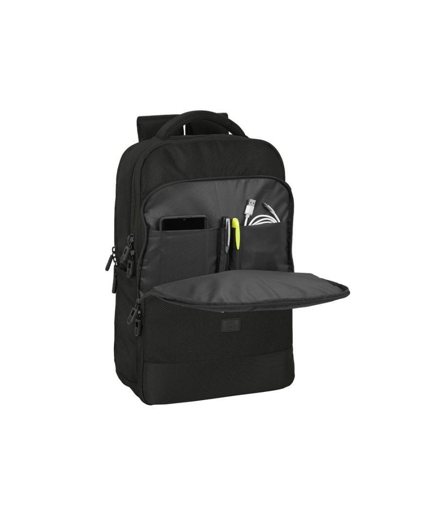 Mochila safta portatil 15,6\"+ tablet+ usb real madrid premium 440x290x150 mm