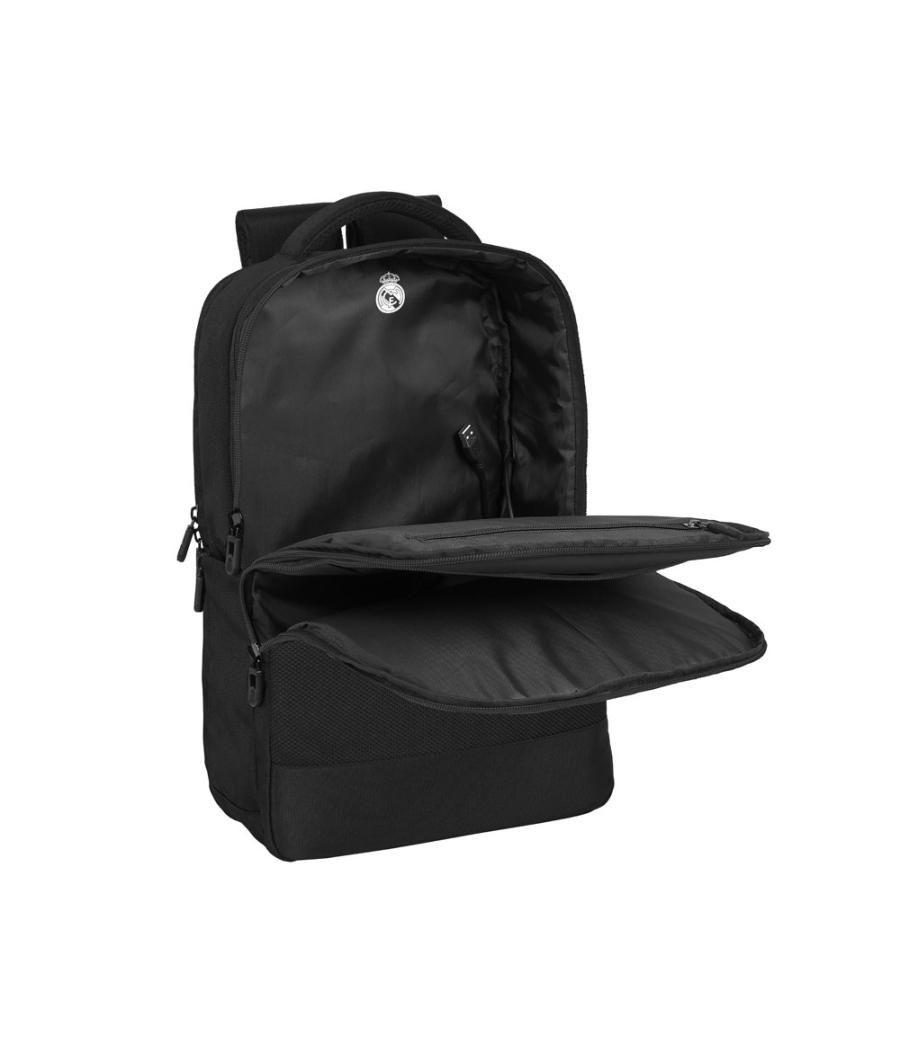Mochila safta portatil 15,6\"+ tablet+ usb real madrid premium 440x290x150 mm