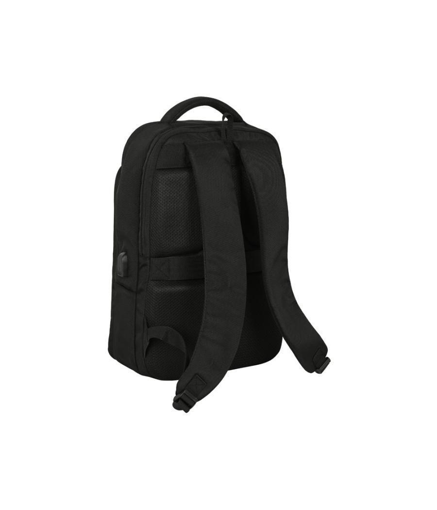 Mochila safta portatil 15,6\"+ tablet+ usb real madrid premium 440x290x150 mm