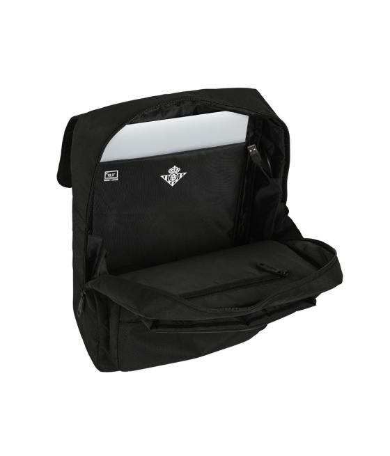 Mochila safta con solapa portatil 13,3'' + usb real betis balompie premium 390x290x120 mm
