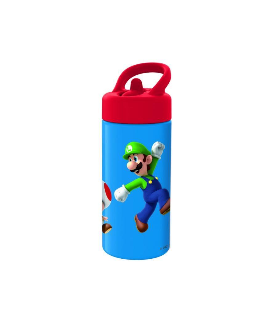 Botella escolar safta super mario botella 410 ml 74x64x178 mm