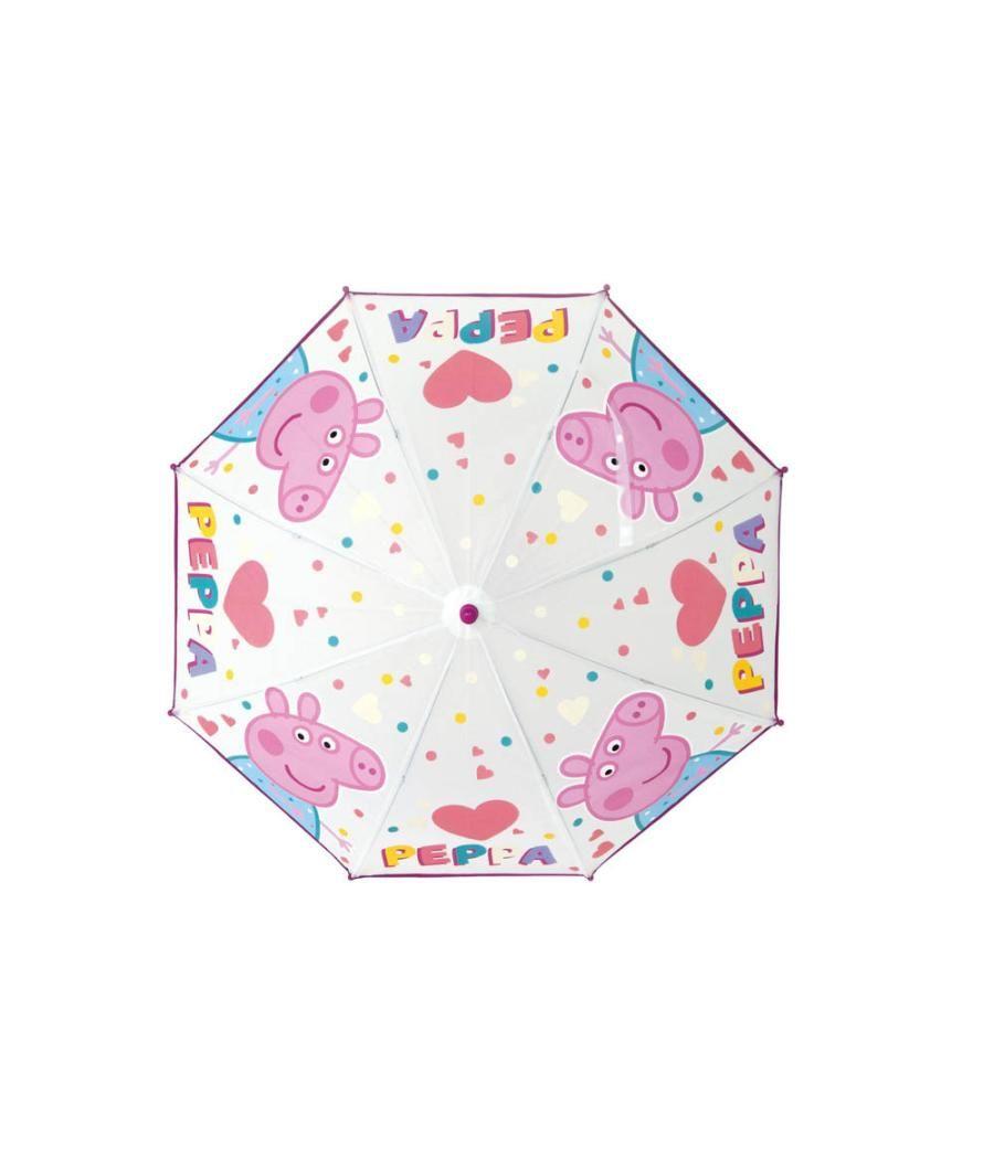 Paraguas escolar safta 43 cm peppa pig having fun