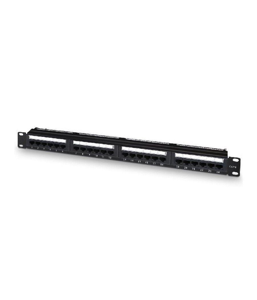 Patch Panel Aisens A141-0509/ 24 Puertos/ Cat.6/ Altura 1U/ Gestión de Cables - Imagen 1