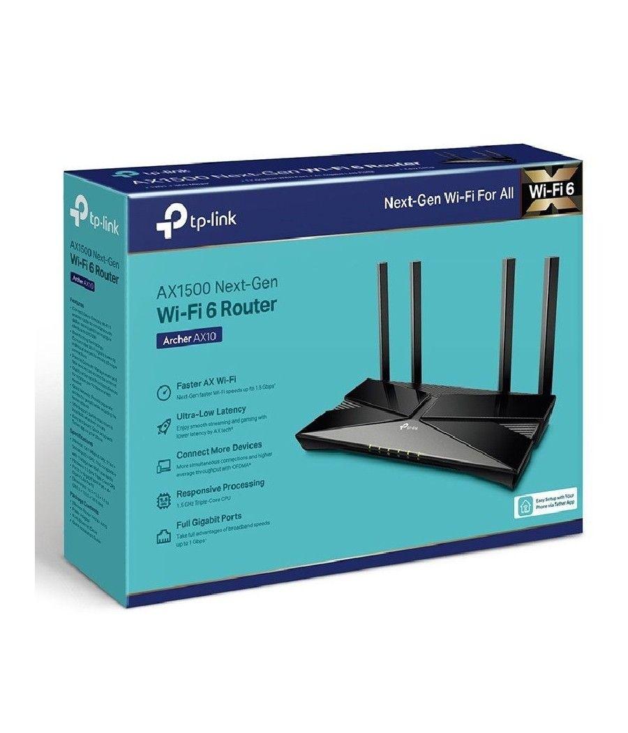 Router Inalámbrico TP-Link Archer AX10 1500 Mbps/ 2.4GHz 5GHz/ 4 Antenas/ WiFi 802.11ax/ac/n/a/ - n/b/g - Imagen 4