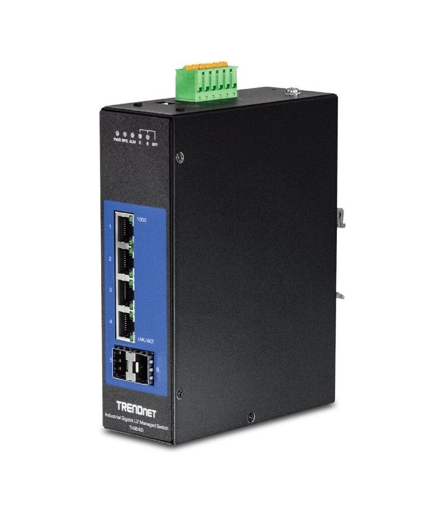 Switch Gestionable TRENDnet TI-G642I 4 Puertos/ RJ-45 Gigabit 10/100/1000 / SFP - Imagen 1