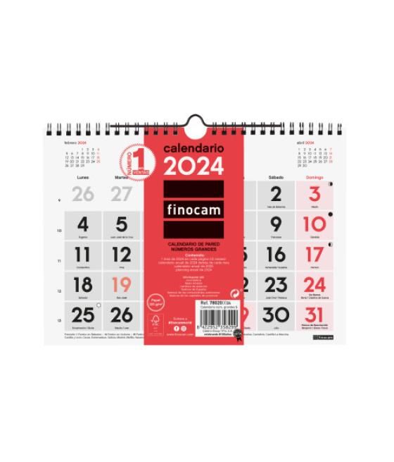 Calendario 2024 pared numeros grandes s finocam 780200024