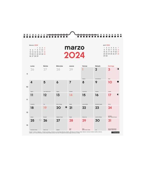 Calendario 2024 pared escribir 30x30 finocam 781520024