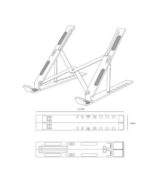 Soporte para portátil/tablet aisens lps2m-175 hasta 15'