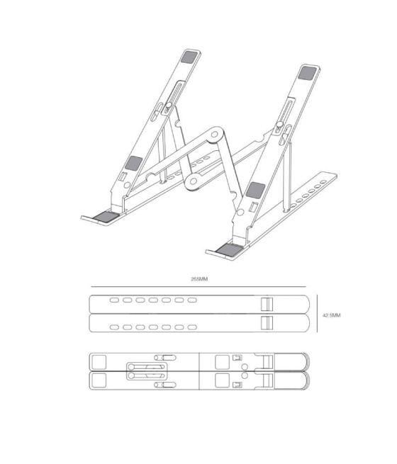 Soporte para portátil/tablet aisens lps3m-177 hasta 15'