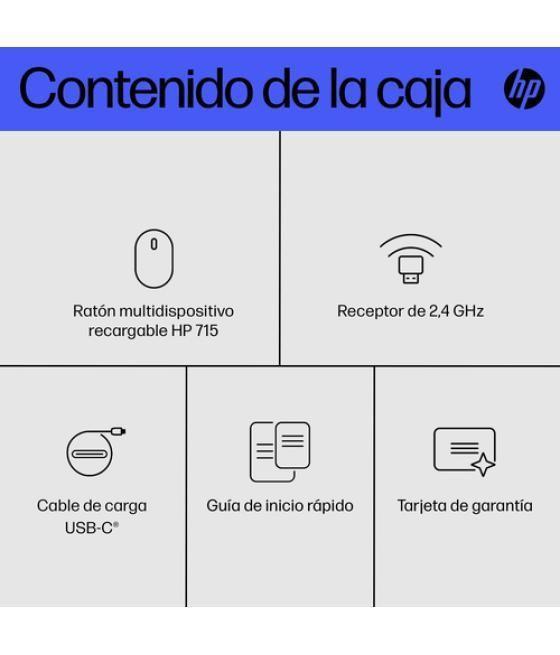 HP Ratón multidispositivo recargable 715