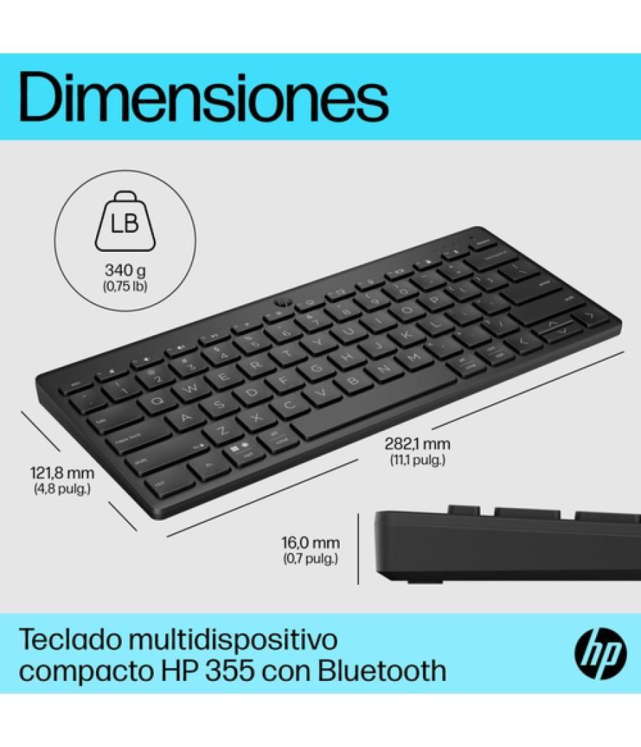HP Teclado multidispositivo compacto 355 con Bluetooth
