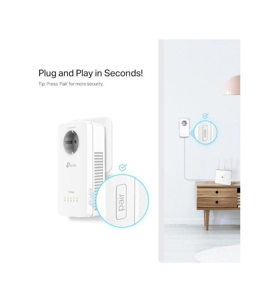 Adaptador Powerline TPLink AV1300 1300Mbps/ Alcance 300m/ Pack de 2 - Imagen 3