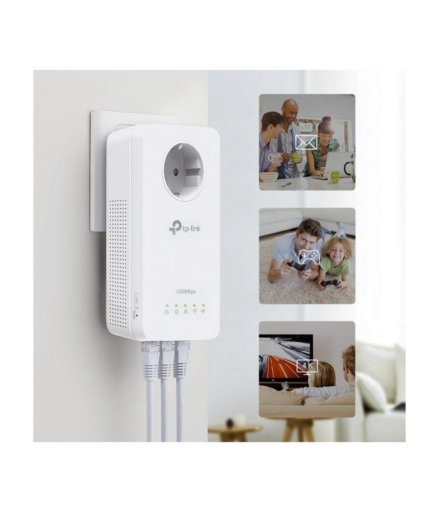 Adaptador Powerline TPLink AV1300 1300Mbps/ Alcance 300m/ Pack de 2 - Imagen 4