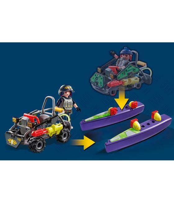 Playmobil fuerzas especiales quad multiterreno