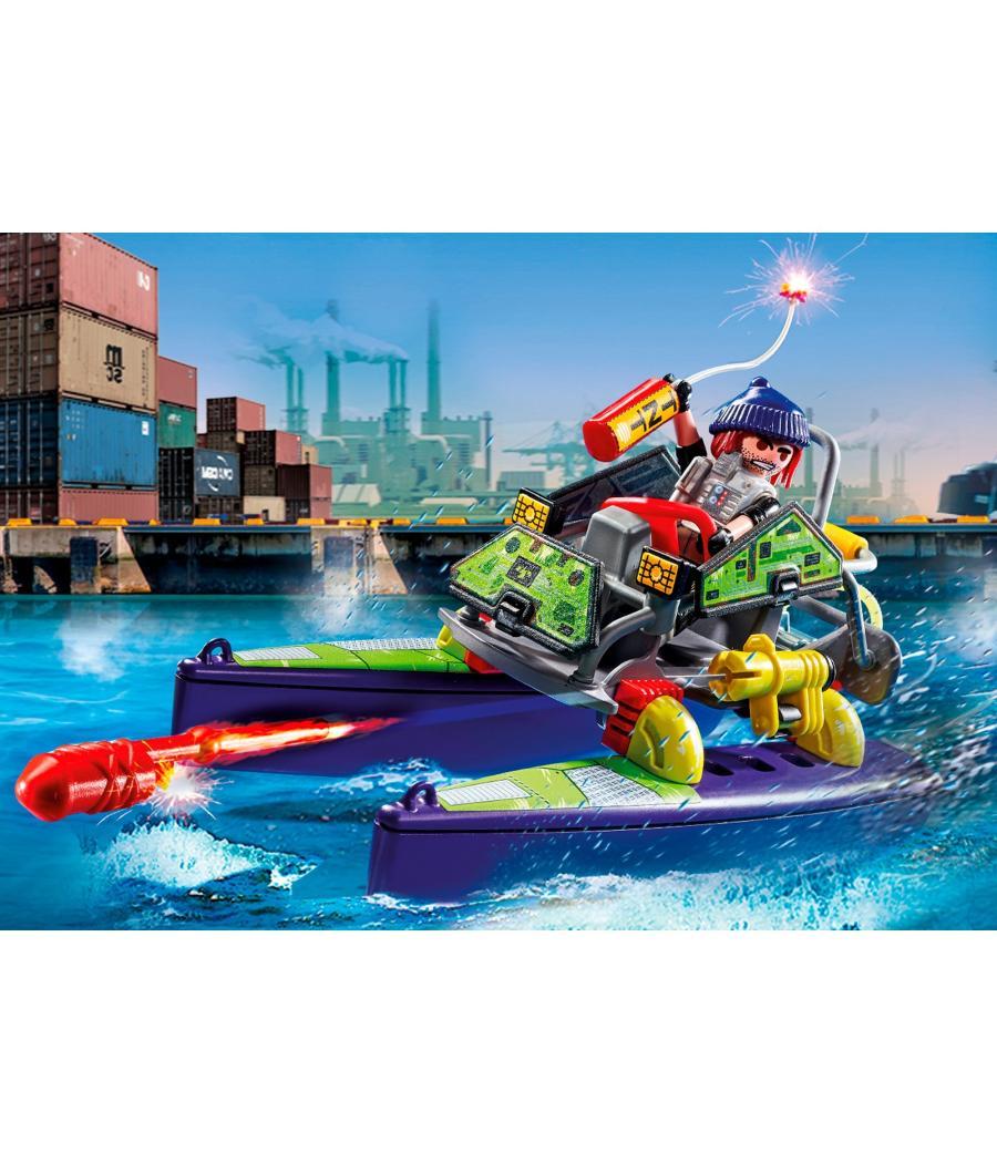 Playmobil fuerzas especiales quad multiterreno