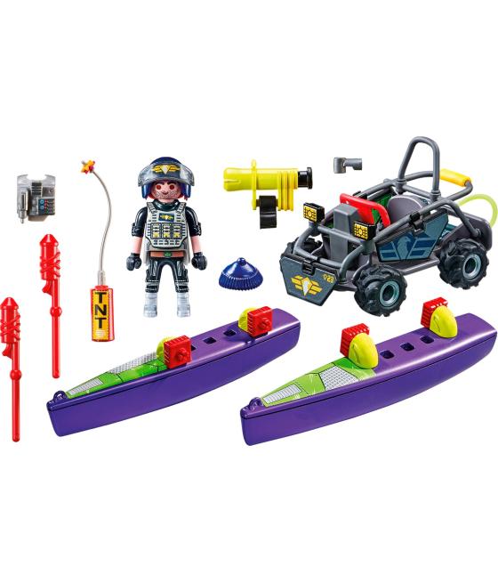 Playmobil fuerzas especiales quad multiterreno