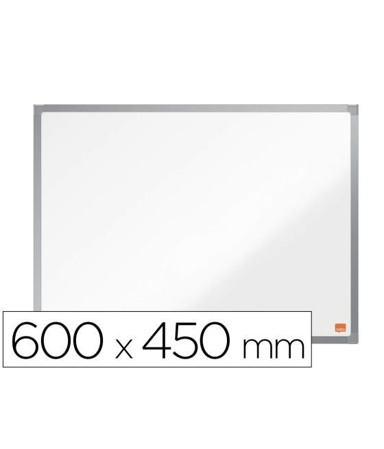 Pizarra blanca nobo essence acero vitrificado magnética 600x450 mm