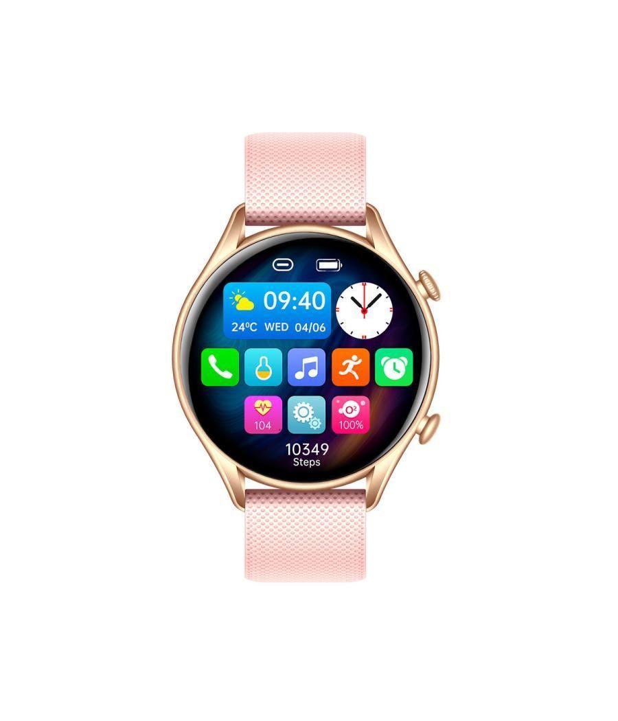 Reloj smartwatch my phone watch el gold pink 1.32pulgadas