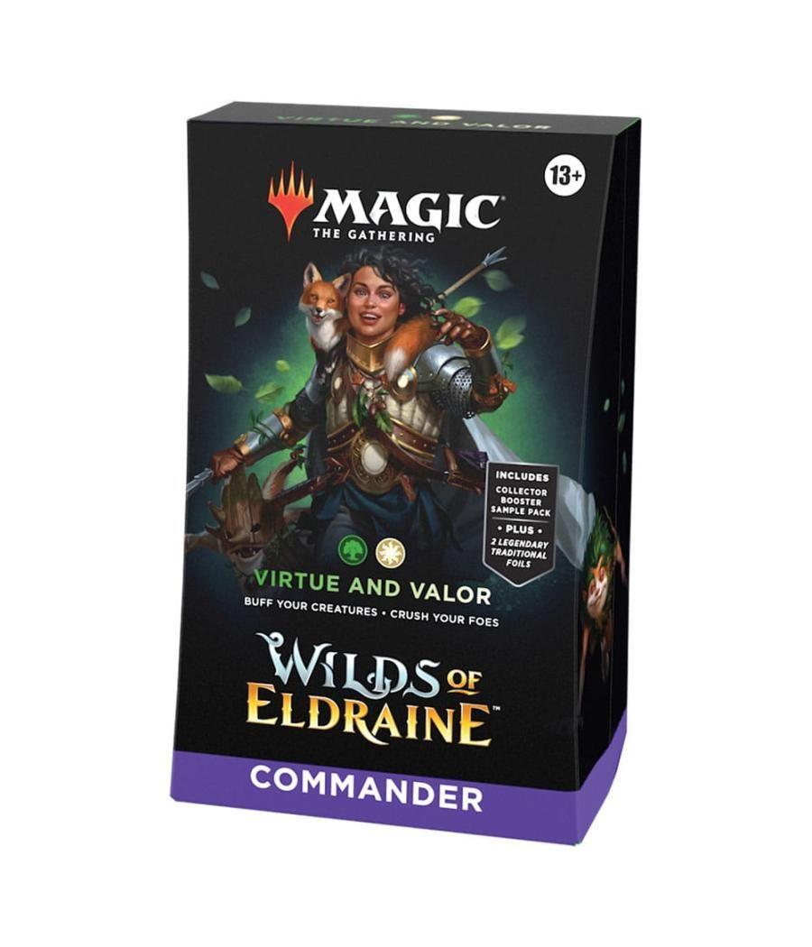 Juego de cartas magic the gatering mazos commander wilds of eldraine 4 mazos inglés