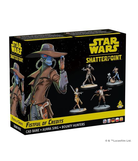 Juego de mesa star wars shatterpoint fistful of credits cad bane squad pack edad recomendada 14 años