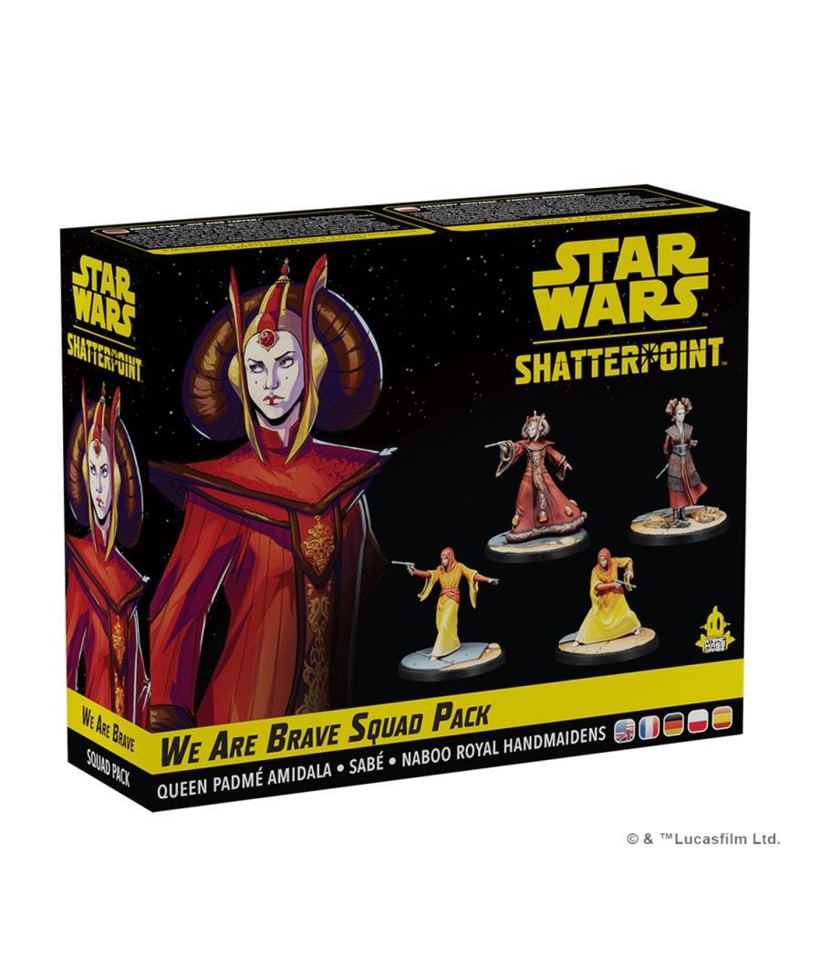 Juego de mesa star wars shatterpoint we are brave squad pack edad recomendada 14 años