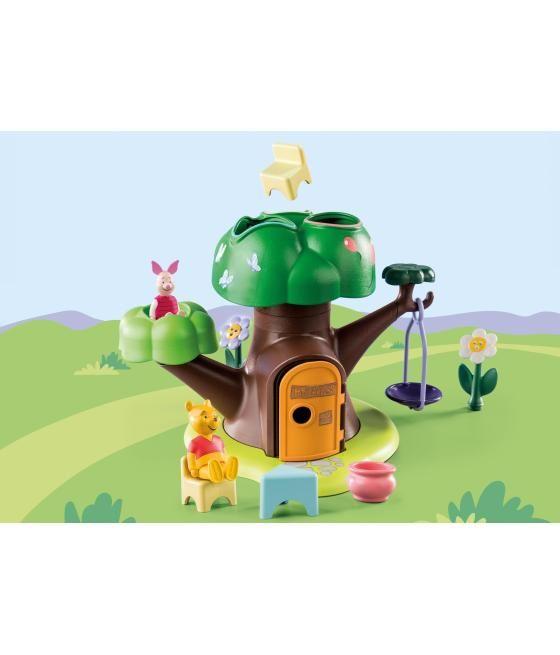 Playmobil 1.2.3 & disney winnie the pooh & piglet casa del árbol