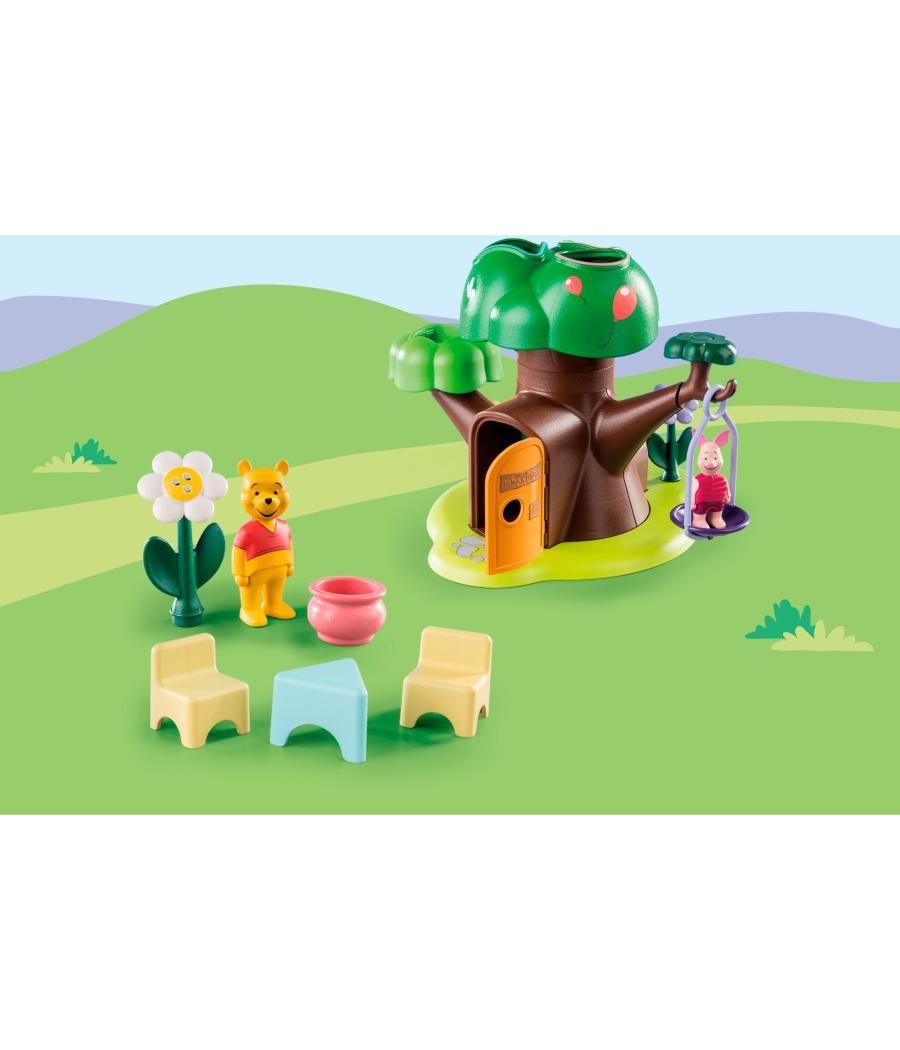 Playmobil 1.2.3 & disney winnie the pooh & piglet casa del árbol