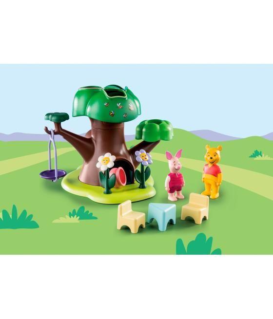 Playmobil 1.2.3 & disney winnie the pooh & piglet casa del árbol