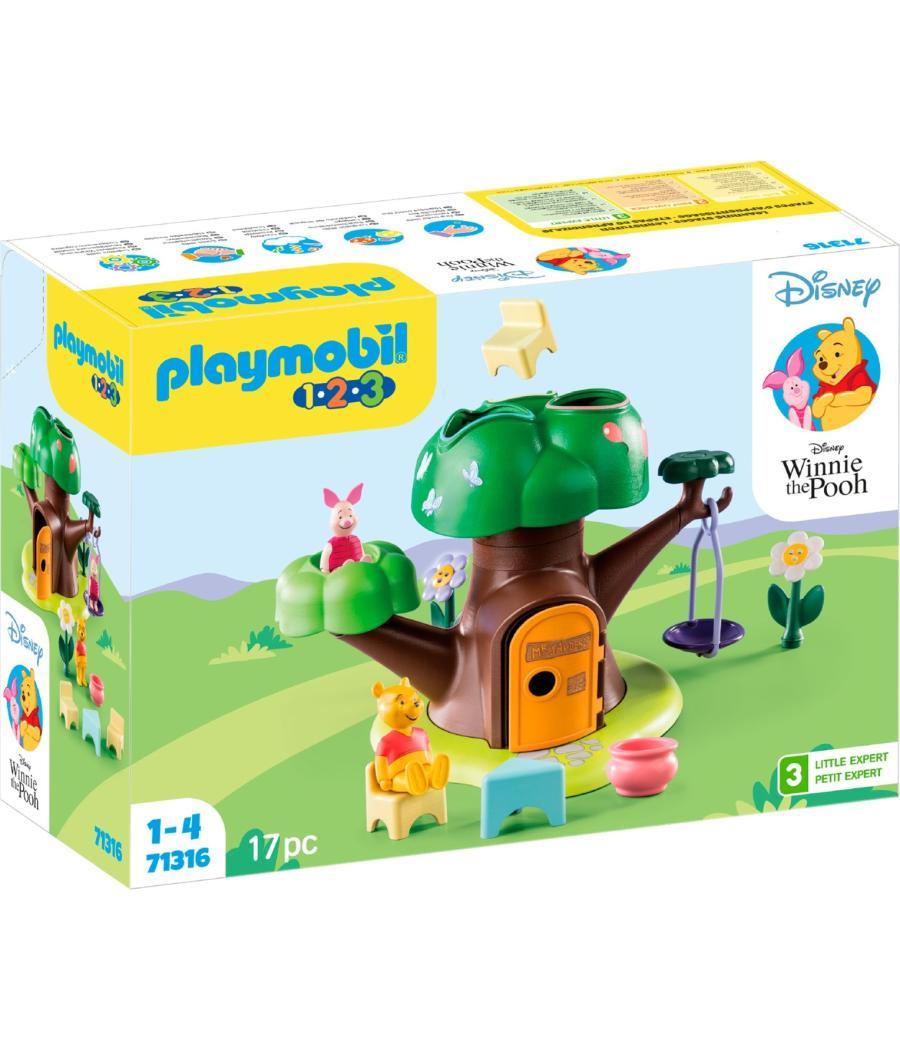 Playmobil 1.2.3 & disney winnie the pooh & piglet casa del árbol