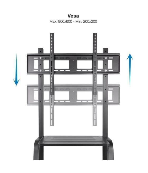 Soporte de pie con ruedas tooq fs20101m-b para tv de 37-100'/ hasta 150kg