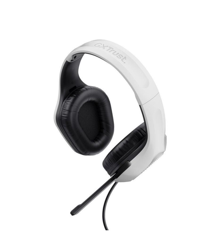 Auriculares gaming con micrófono trust gaming gxt 415 zirox ps5/ jack 3.5/ blancos