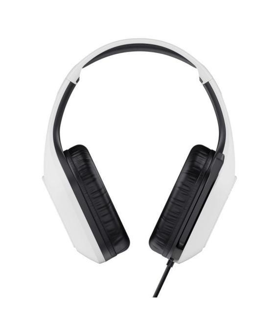 Auriculares gaming con micrófono trust gaming gxt 415 zirox ps5/ jack 3.5/ blancos