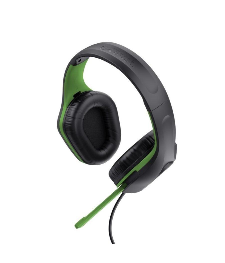 Auriculares gaming con micrófono trust gaming gxt 415 zirox xbox/ jack 3.5/ verdes